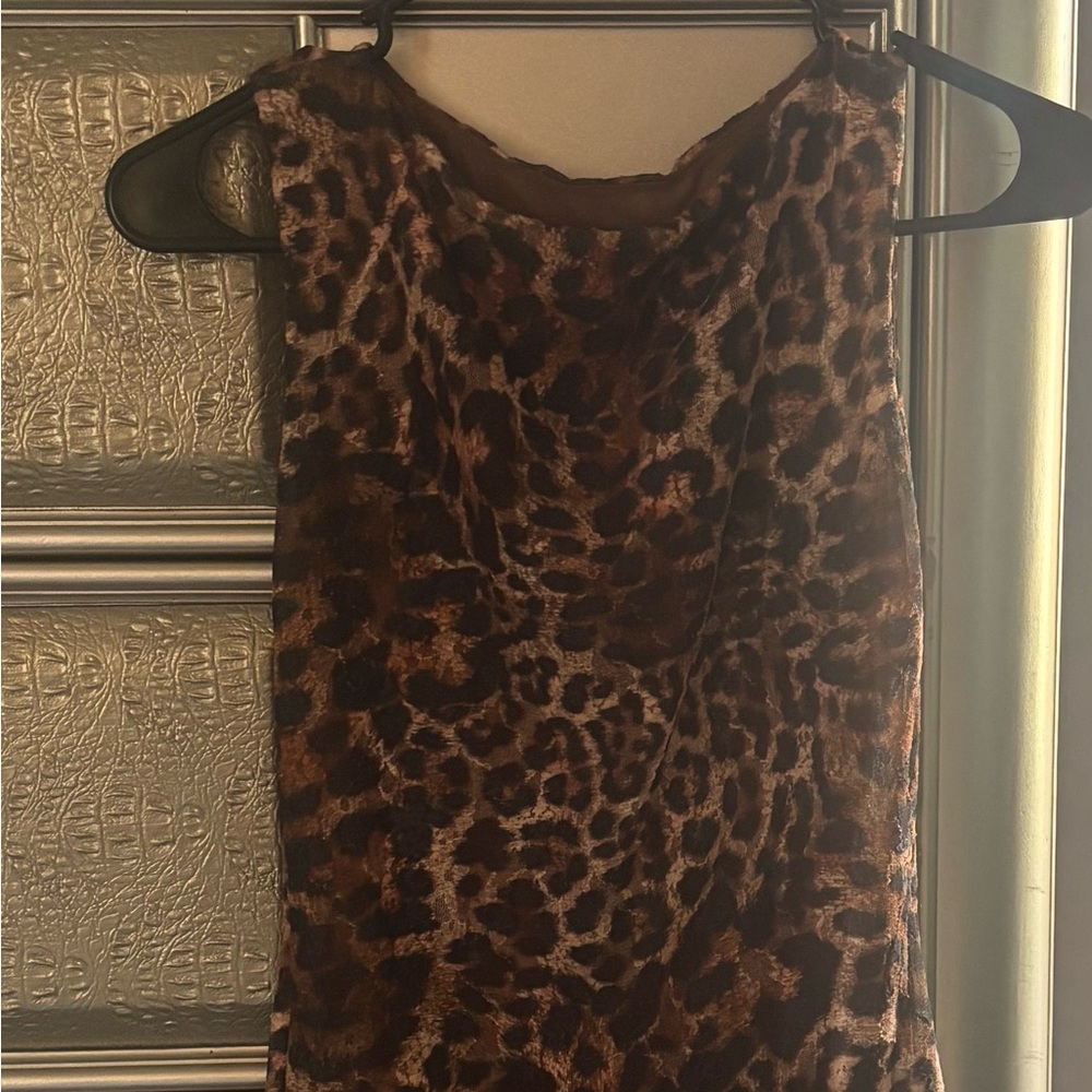 Missguided Leopard Print Dress